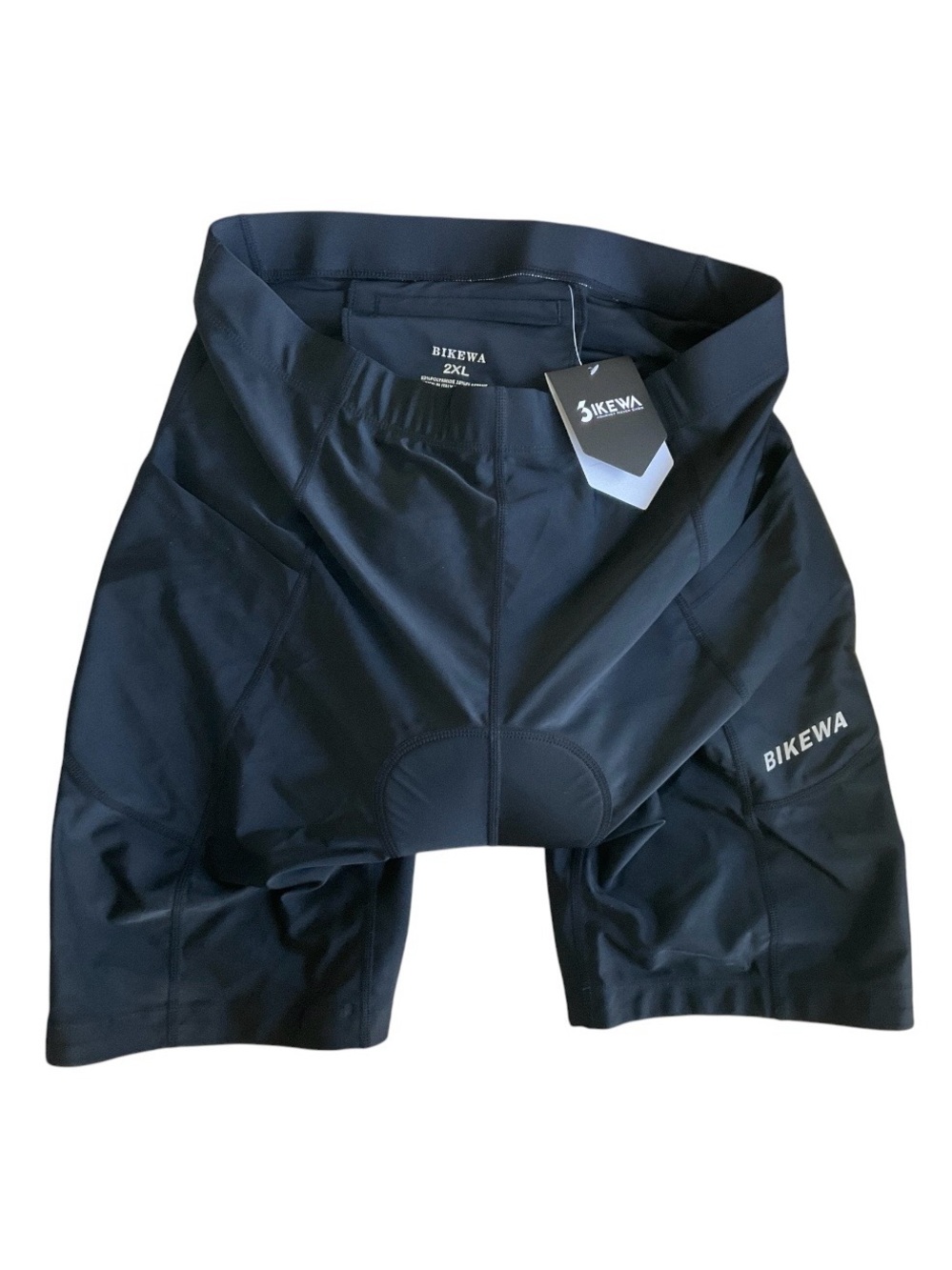 NWT BIKEWA Men’s Padded Cycling Shorts - Blue - Size 2XL - High Elasticity